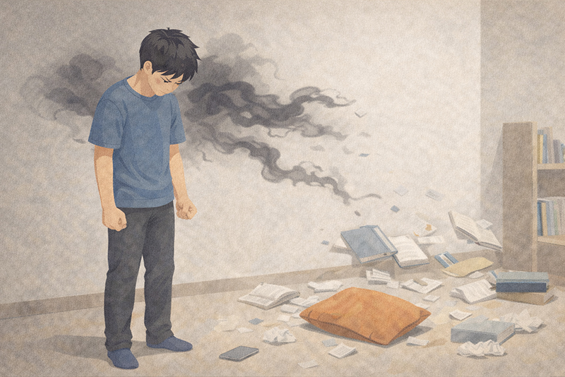 らいさぽセンター本校 ｜引きこもり、不登校、ニートの就労支援、自立支援 | なぜ物にあたるのか　怒りを内に抱えきれない人の心理構造