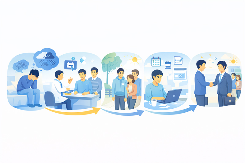 らいさぽセンター本校 ｜引きこもり、不登校、ニートの就労支援、自立支援 | 統合失調症傾向の家族が知っておきたい「社会復帰までの現実的な道のり」