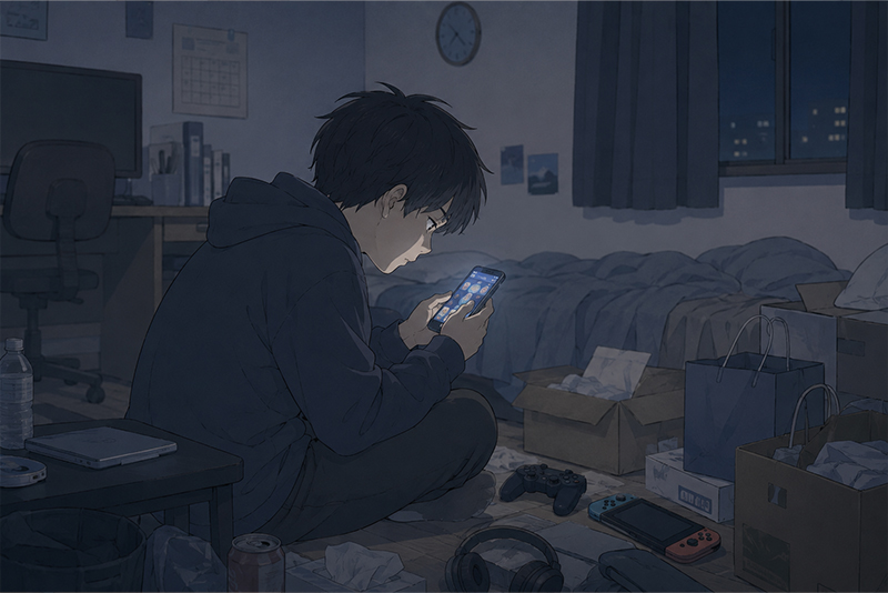 らいさぽセンター本校 |引きこもり、不登校、ニートの就労支援、自立支援 | 引きこもりと買い物依存・課金問題|孤独感との関係について らいさぽセンター本校 |引きこもり、不登校、ニートの就労支援、自立支援|引きこもりと買い物依存・課金問題|孤独感との関係について